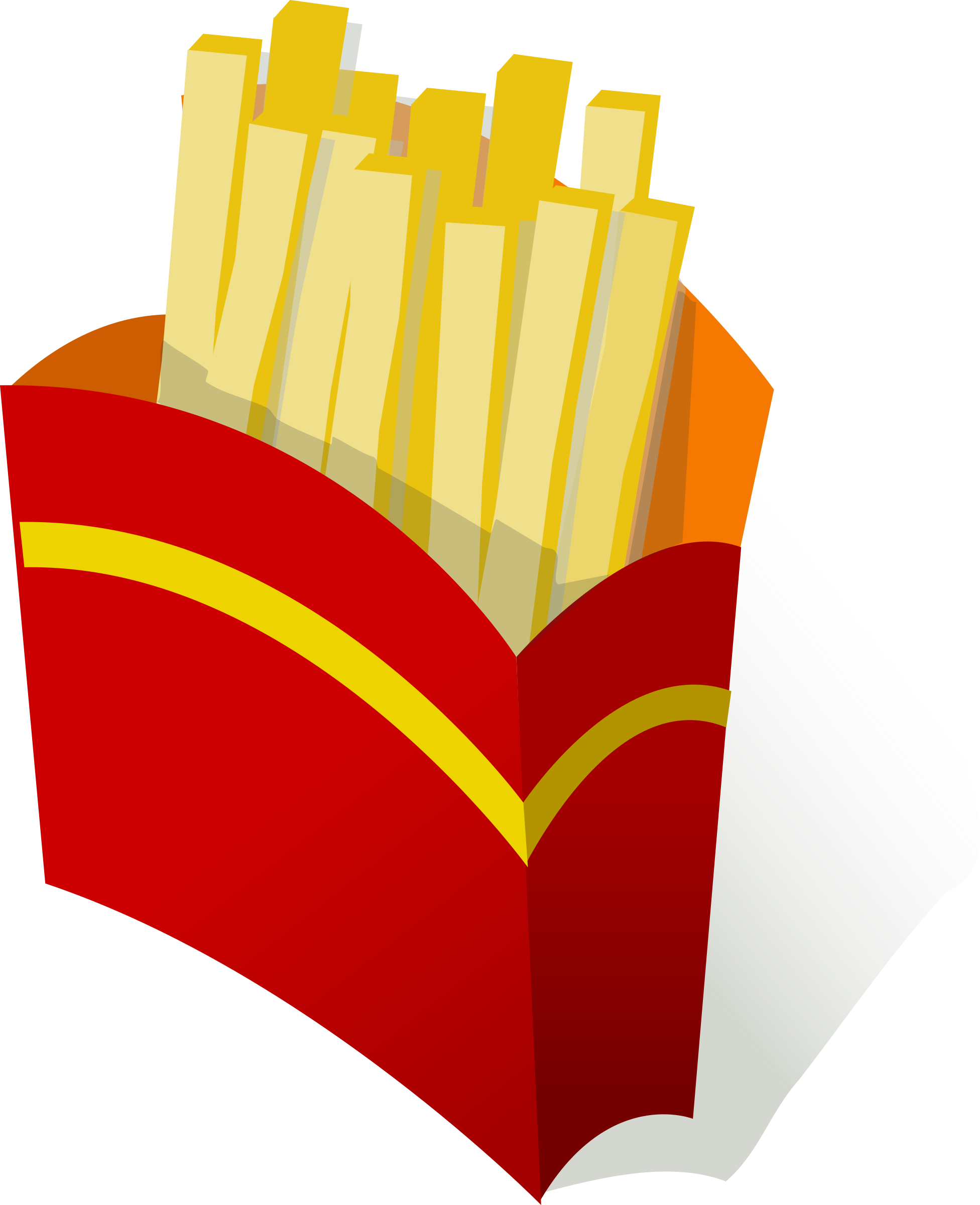 Pommes Frites / French Fries Free Vector - Unhealthy Foods Clipart (1952x2400)