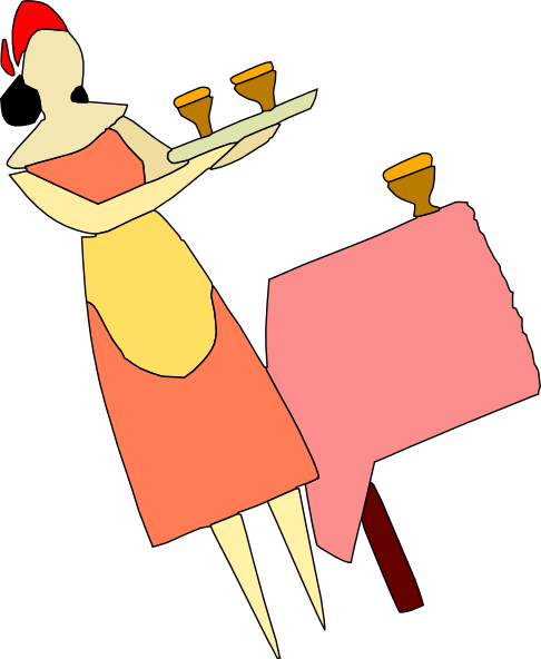 Serving Drinks Clip Art At Clker - Serving Drink Cartoon (486x592)