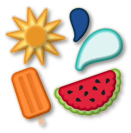 Nested Summer Shapes Svg Scrapbook Cut File Cute Clipart - Summer Shapes To Cut Out (435x440)