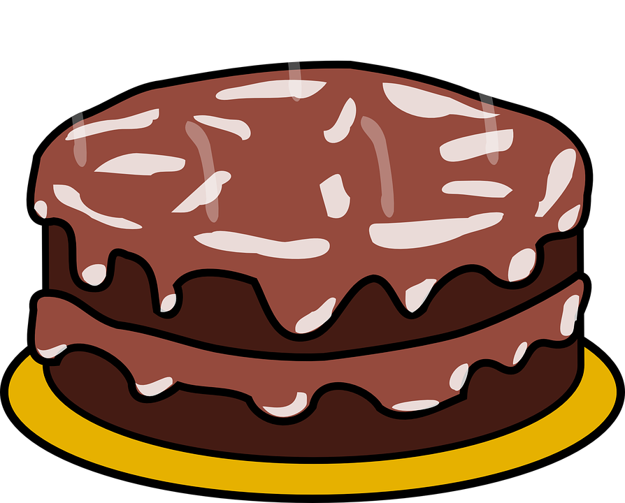 Chocolate Cake Clipart 1 - Chocolate Cake Clipart 1 (894x720)