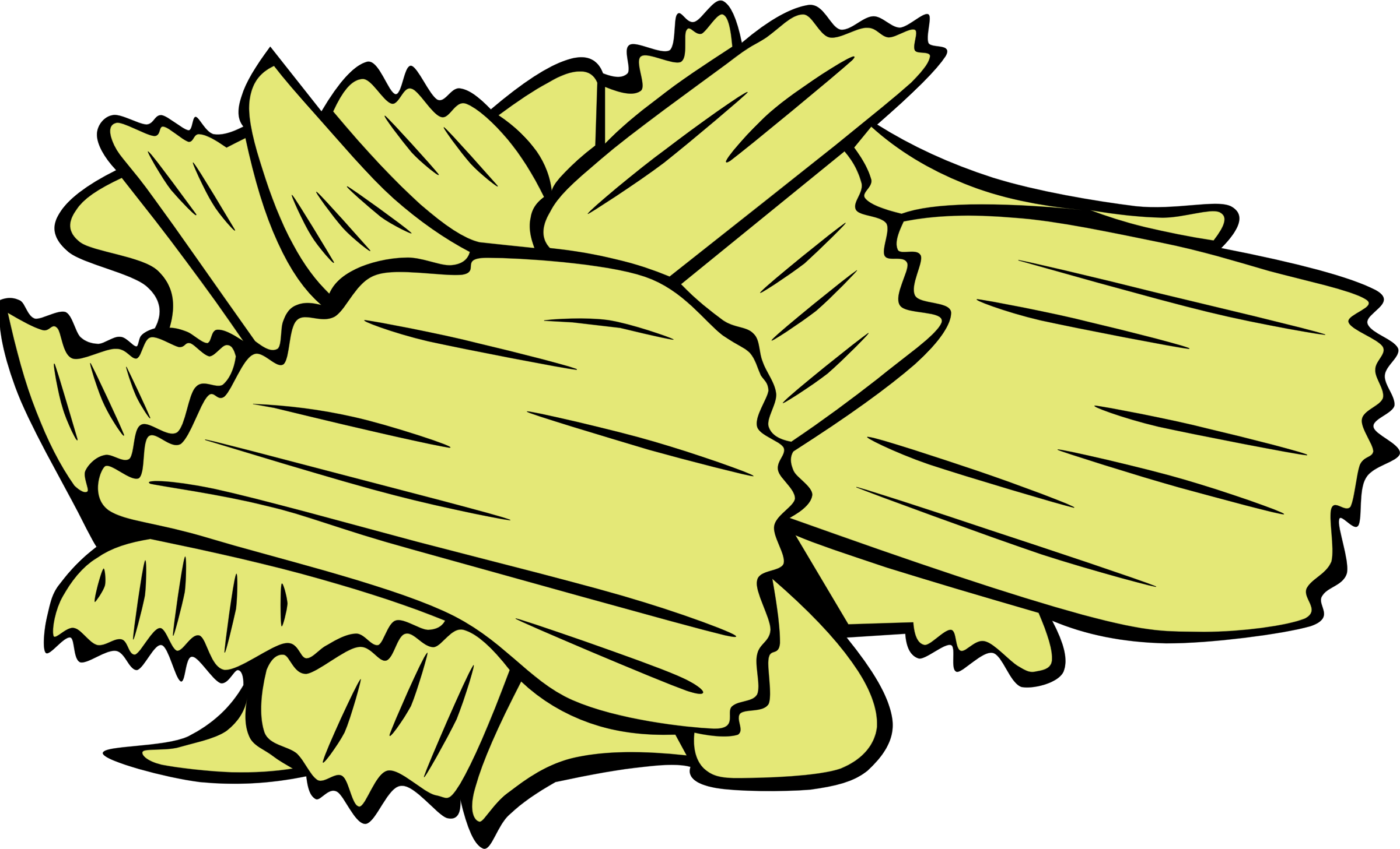 Fast Food, Snack, Potato Chips Clipart By Gerald G - Potato Chips Clipart (2400x1457)