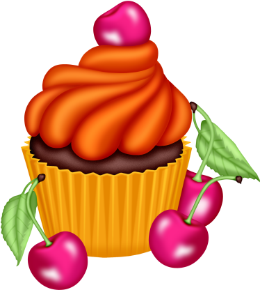 Candy Girl - Dibujos Imagen De Cupcakes Animados Y (400x450)