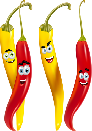 Funny Fruitfood Clipartfruit - Free Vector Vegetables (351x500)