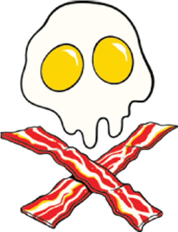 Eggs And Bacon Skull (500x500)