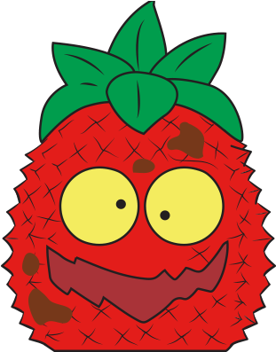 Sour Pineapple Red - Grossery Gang Pineapple (400x400)