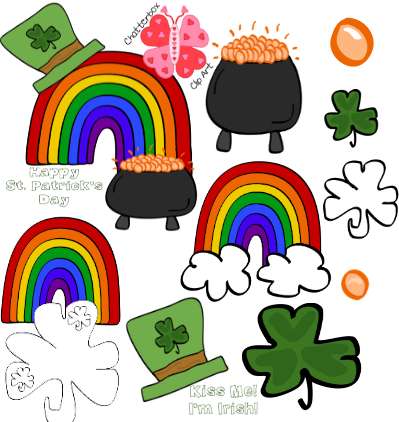 Silliness - Clipart - Saint Patrick's Day (399x422)