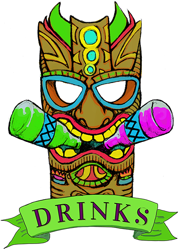 Share This - - Tiki Drink Clipart (400x515)