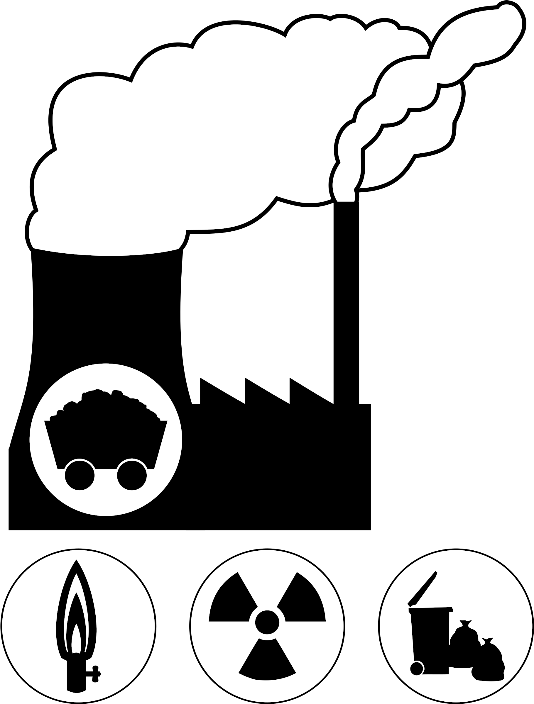 Coal - Coal Power Plant Icon (1936x2400)