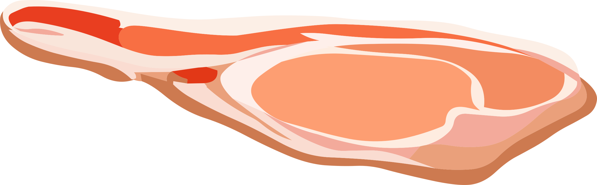 Food Jamon Bellota - Slice Of Ham Clipart (2410x750)