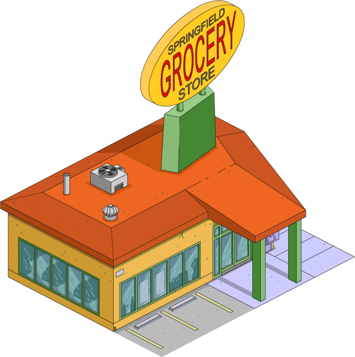 Grocery Store Building Clipart - Grocery Store Clipart Png (1159x1168)