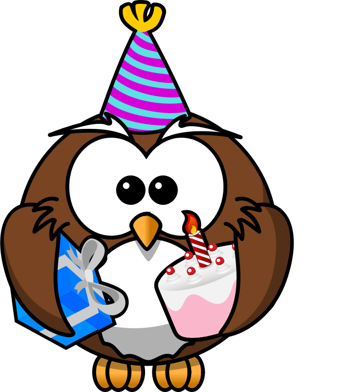 Image For Owl Party Animal Clip Art - Cartoon Owl (800x800)