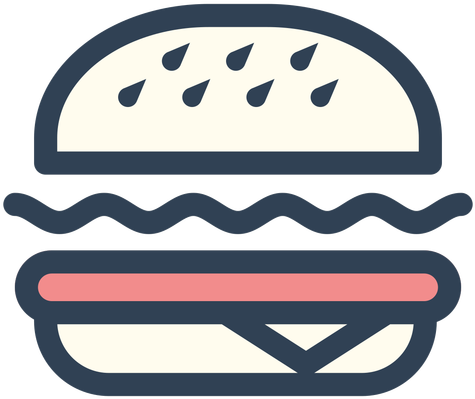 Burger Fast Food Stroke Icon Transparent Png Amp Svg - Icon Png Food (512x512)