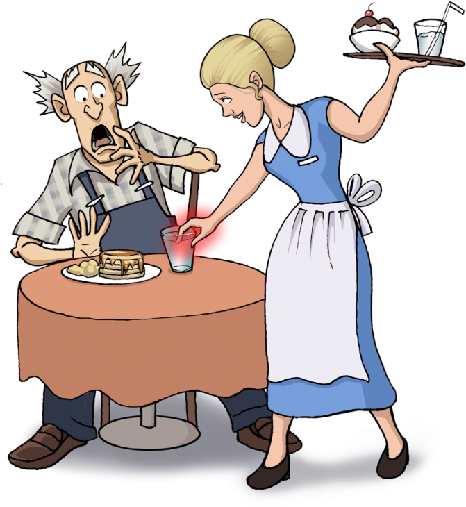 Bare-hand Contact With Ready To Eat Food - Food Handling Clipart (733x752)