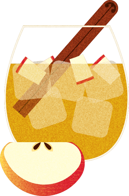 Apple Cider Sangria - Apple Sangria Clipart (428x648)