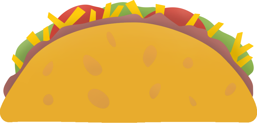 Tacos Clipart Transparent - Taco Clipart No Background (971x468)