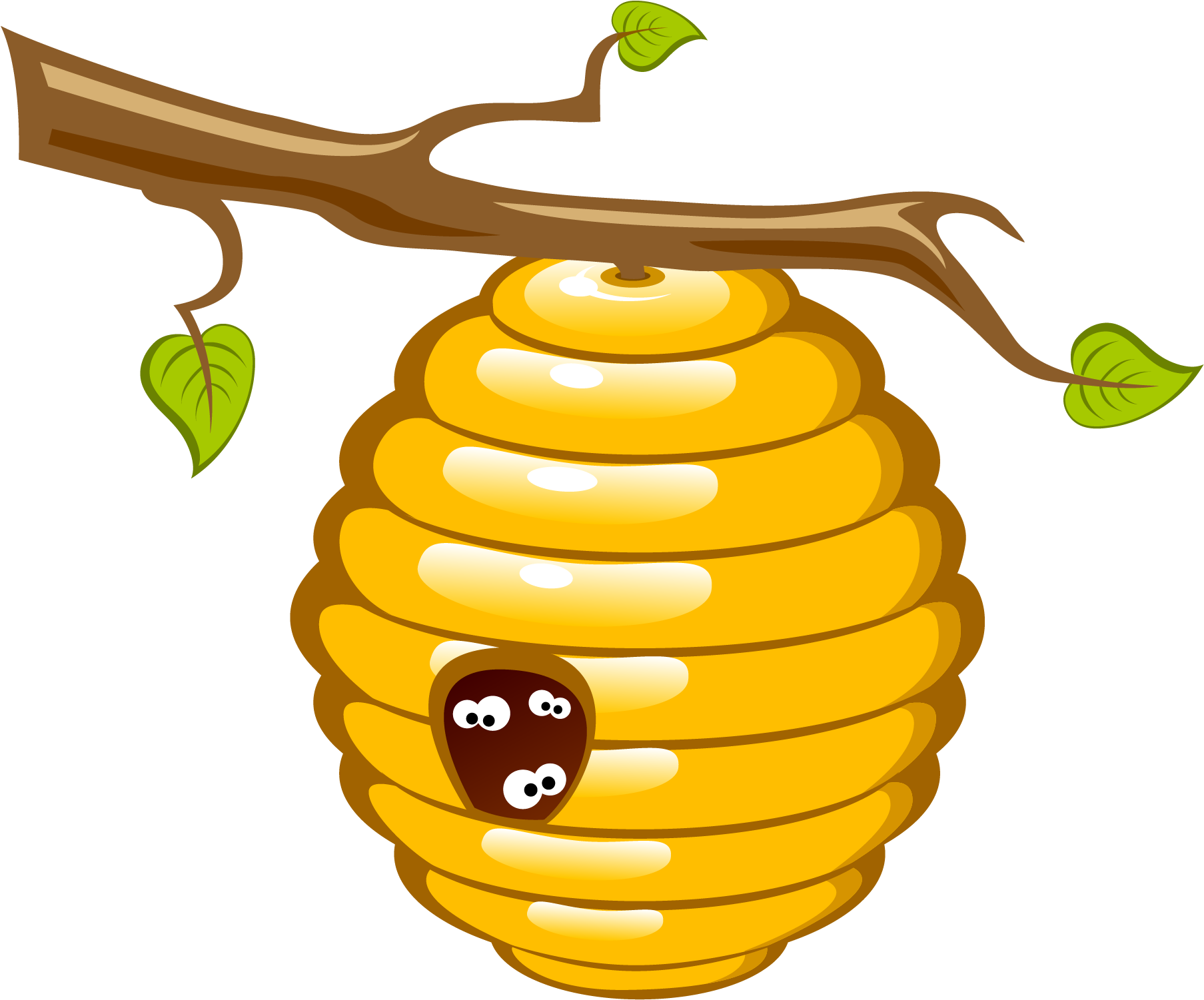 Honey Bee Beehive Clip Art - Honey Bee Clipart Png (2345x2133)
