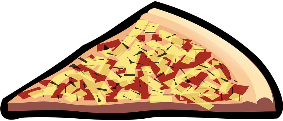 Pizza, Food, Slice, Cheese, Italian, Fast Food - Pizza Slice Clip Art (960x480)