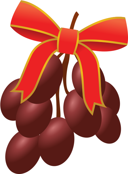 Bannana Grapes Strawberry Watermelon - Grape (468x636)