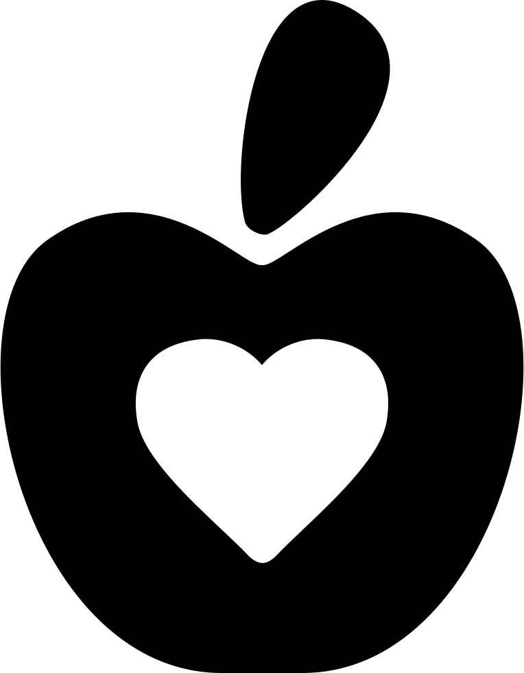 Healthy Food Symbol Of An Apple With A Heart Comments - Symbol Of Healthy Foods (764x980)
