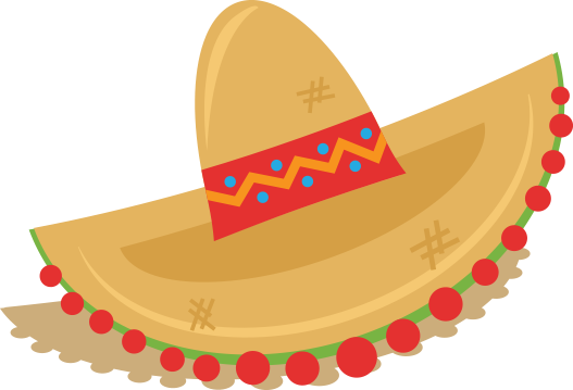 Sombrero Curtain01 Curtain02 - Mexican Hat Party Png (527x359)