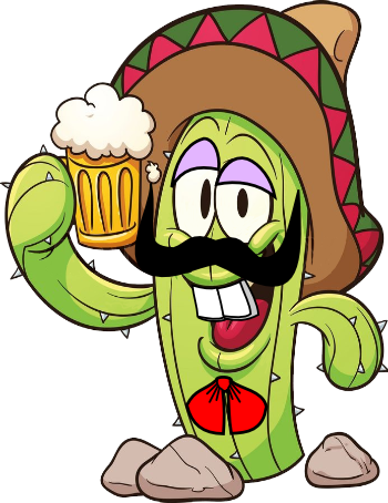 Mexicano Con Cerveza Caricatura (350x454)
