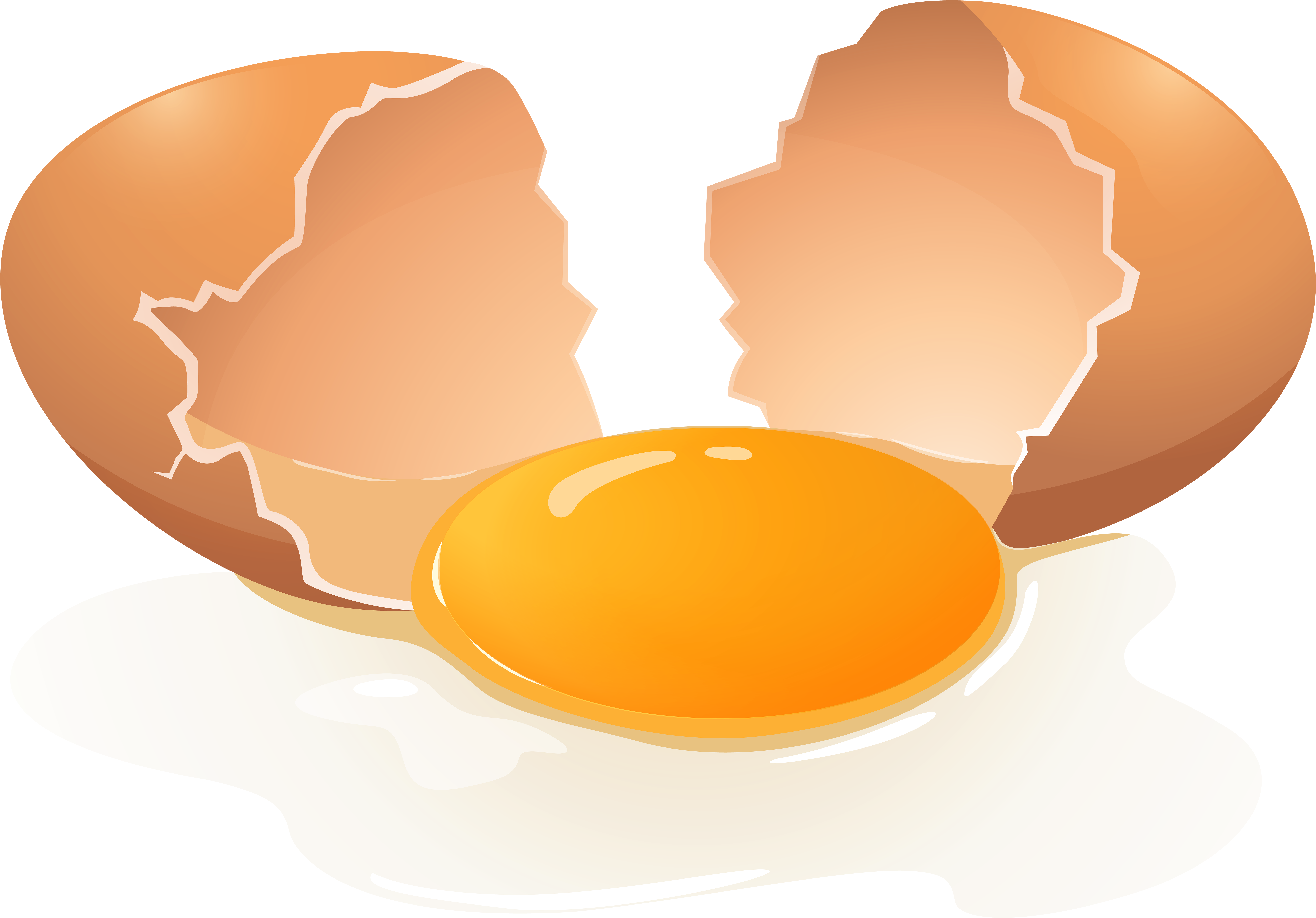 Broken Egg Png Clip Art - Clip Art (8000x5577)