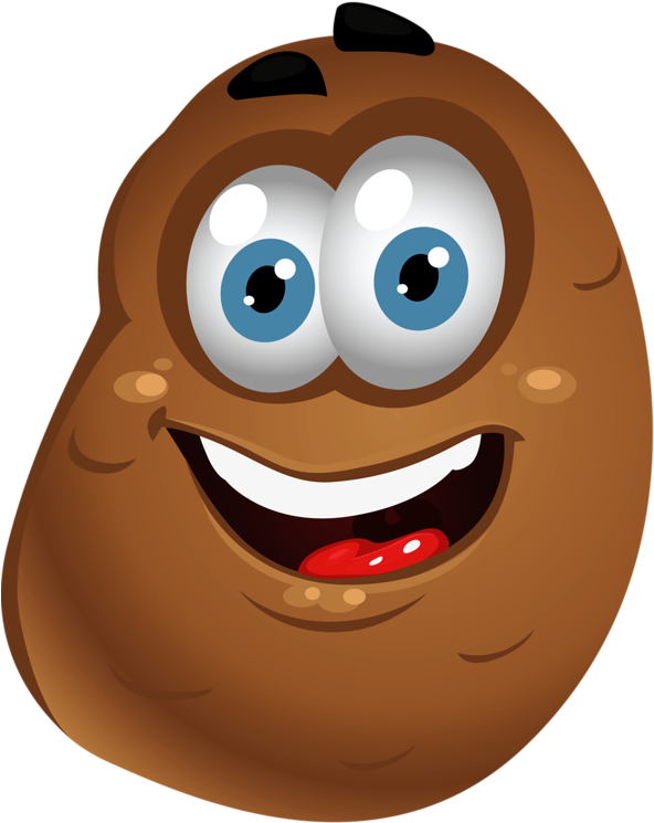 Potato - Cartoon Vegetables (629x800)