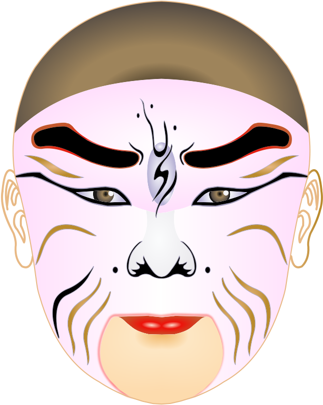 Chinese Clip Art Download - Cao Cao Mask (800x800)
