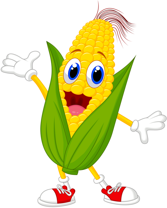 Fruit Clipartfood - Corn Cartoon Transparent (642x800)