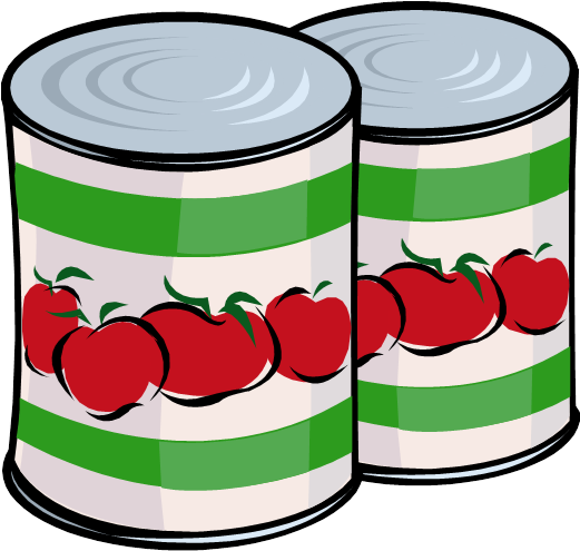 Gca Canned Food Drive - Clip Art Canned Food (520x521)