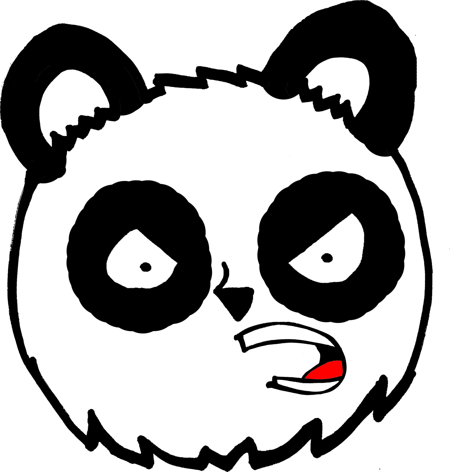 Other Popular Clip Arts - Angry Cartoon Animal Faces (1526x1600)