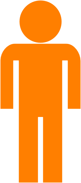 Man Symbol Clip Art At Clker - Icono Persona Clor Png (264x593)