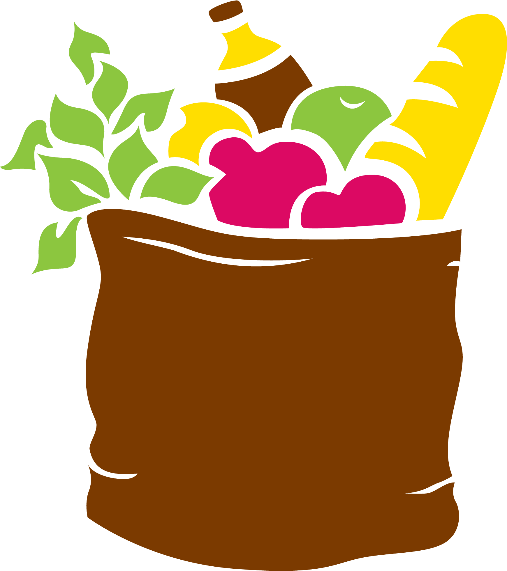 Hold A Food Drive - Grocery Bag Illustration (3300x2550)