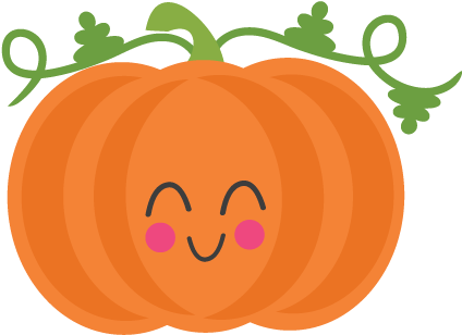 432 X 432 - Cute Pumpkin Clipart (640x480)