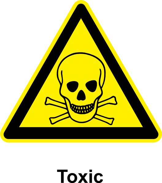 Danger Sign Clip Art - Toxic Hazardous Waste (1132x1280)