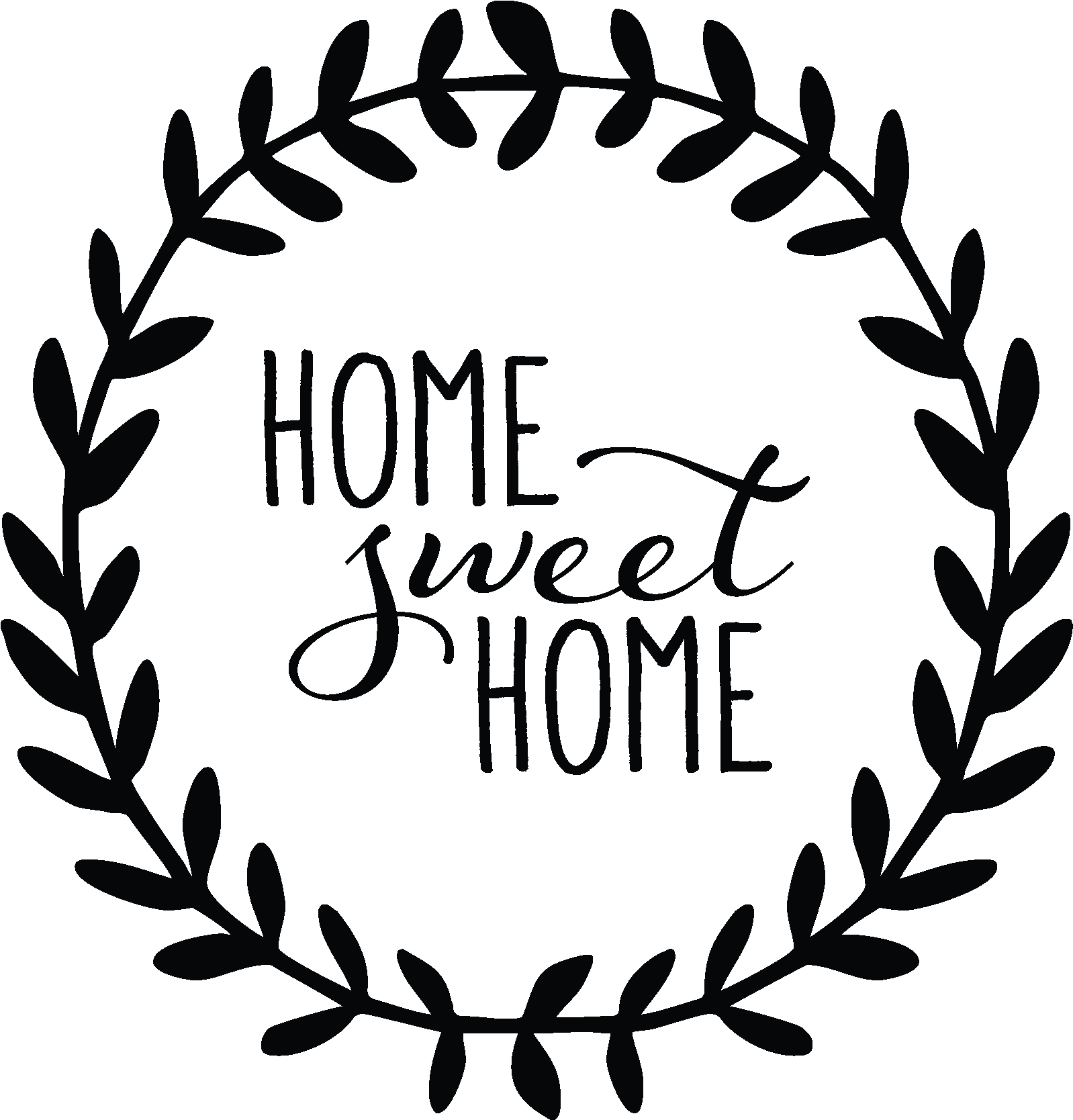 Women And Home - Home Sweet Home Decal (1875x1875)