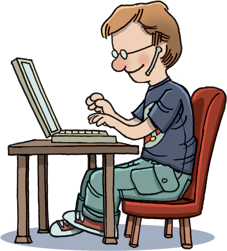 You Re Welcome Clip Art Clipart Image 2 - Computer Typing Clipart (957x1024)