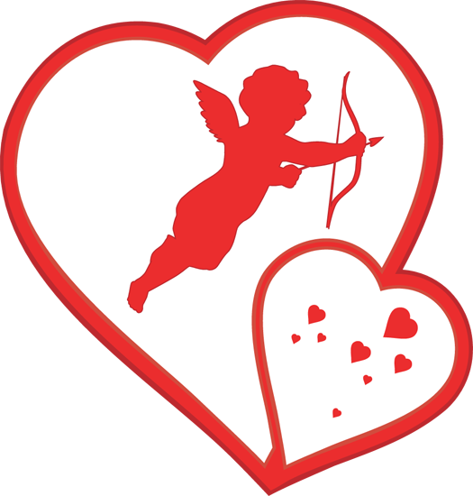 Cupid Clip Art For Valentine S Day Clipart Panda Free - Valentines Clip Art Png (525x550)
