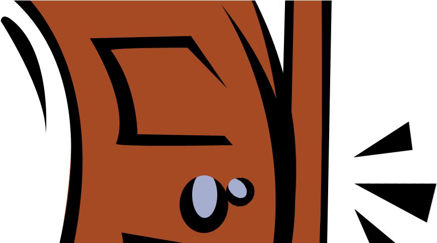 Slamming Door Clipart (922x484)
