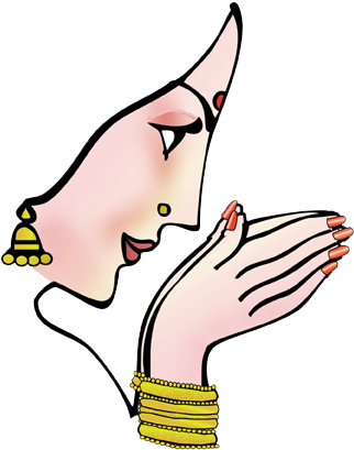 Namaste Hands Clipart Png - Welcome Clipart Png - (333x417) Png Clipart  Download