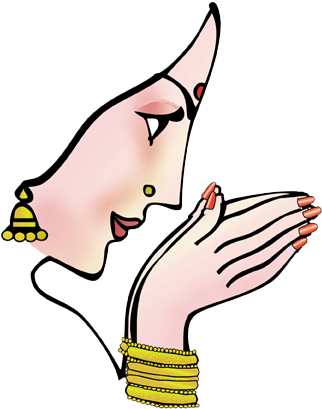 Namaste Hands Clipart Png - Welcome Clipart Png - (333x417) Png Clipart Download