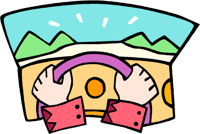 Driving Clipart - Driving Clipart (688x473)