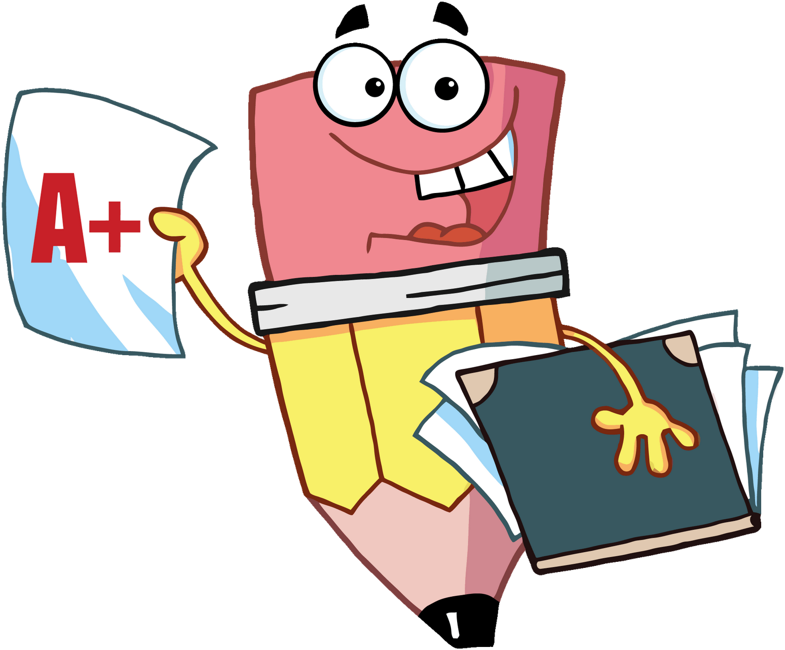 Welcome Back - Pencil And Paper Clipart (1600x1348)