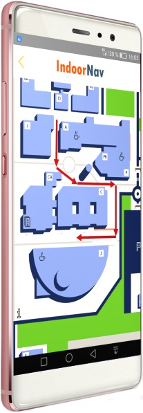 Indoor Navigation, Indoor Location & Beacons Technology - Floor Plan (250x596)