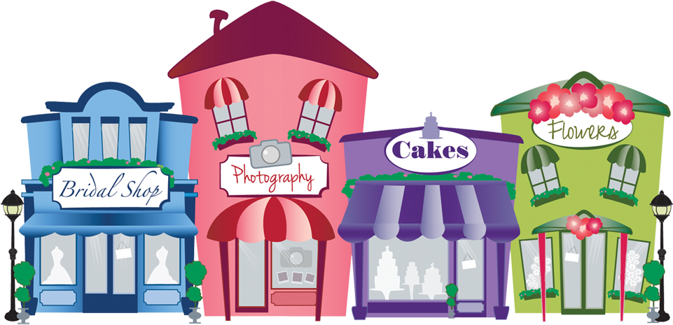 Wedding Marketplace Buildings Graphic - Marketplace Graphic (960x482)