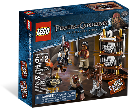 See More Features - Lego Pirates Of The Caribbean The Captain's Cabin (600x450)