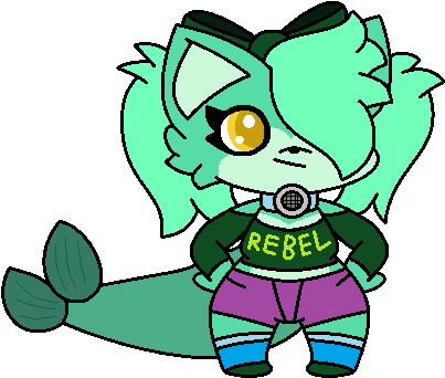 Kitten The Cute Cat-fish By Superluigi1025 - Cartoon (430x360)