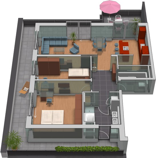 Penthouse Mit Dachterrasse Whg - Floor Plan (820x820)