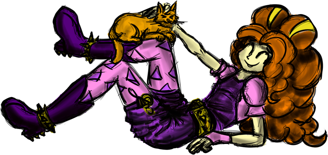 Adagio Dazzle, Adoragio, Artist Needed, Cat, Cute, - Cartoon (1280x616)