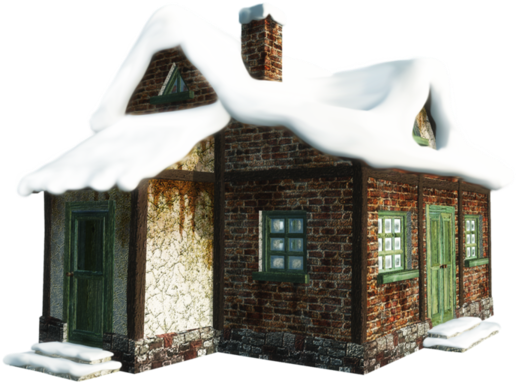 Winter Houses - Tubes Noel Png Tranparent (600x450)